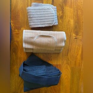 Set of 3 pregnancy belly support bands and waist trainer.